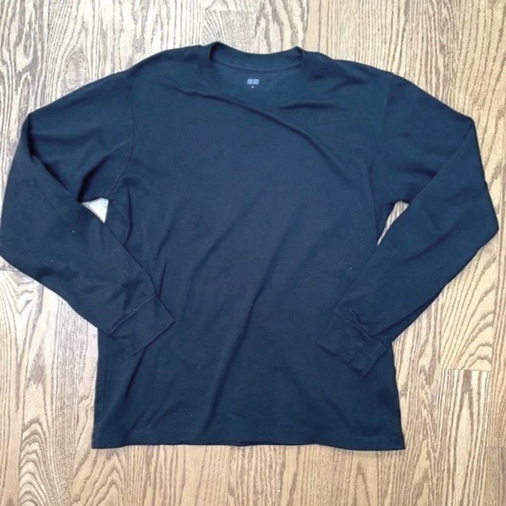 Uniqlo Black Long Sleeve Shirt - Size: M